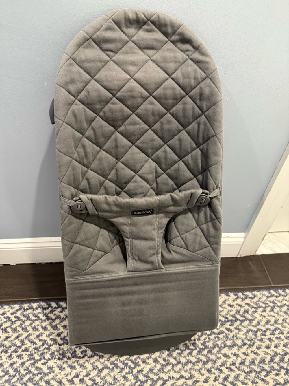BabyBjörn Quilted Baby Bouncer Cover in Charcoal Gray